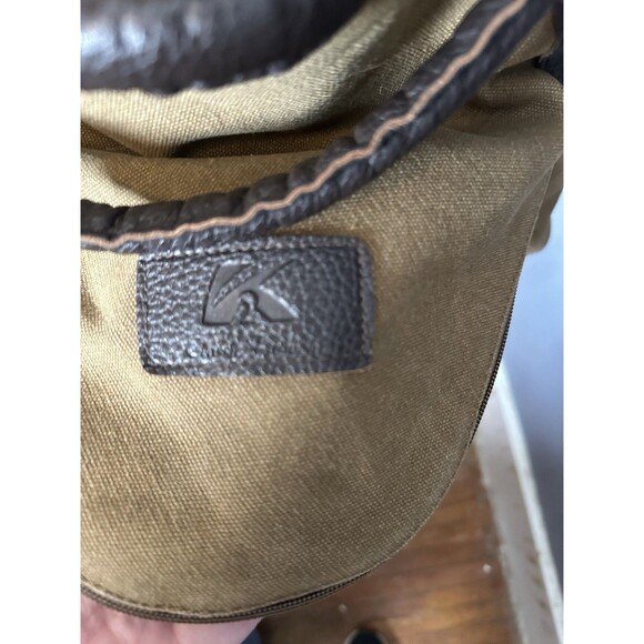 Retro Leather Military Canvas Messenger Bag Shoulder Bags Crossbody Bag - Picture 8 of 10